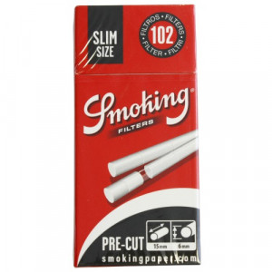 Фильтры сигаретные «Smoking» Pre-cut Slim Filters tips/102