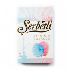 Кальянный табак Serbetli Cotton Candy Flavoured, 50гр.