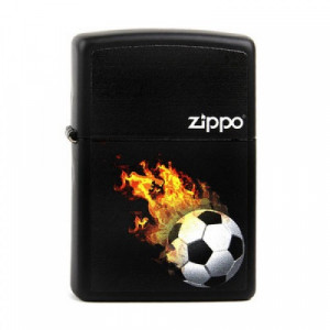 Зажигалка Zippo 28302 Soccer Black Matte